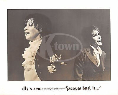 ELLY STONE JACQUES BREL IS THEATRE STAGE ACTRESS VINTAGE STUDIO PROMO PHOTO - K-townConsignments