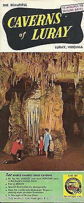 THE CAVERNS OF LURAY VINTAGE GRAPHIC SOUVENIR TRAVEL ADVERTISING BROCHURE - K-townConsignments