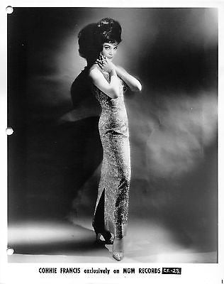 CONNIE FRANCIS CAROLINA MOON MUSIC SINGER VINTAGE MGM RECORDS PROMO PHOTO - K-townConsignments