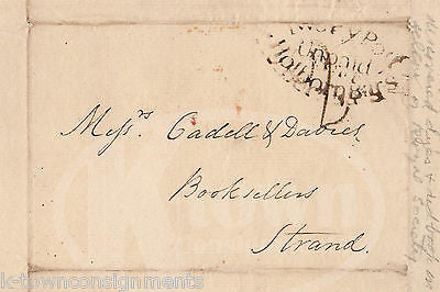 EDWARD BANCROFT REVOLUTIONARY WAR SPY BEN FRANKLIN ANTIQUE STAMPED POSTAL COVER - K-townConsignments