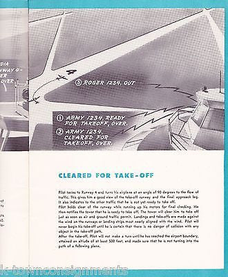 AIRWAYS FLYING FOR MILITARY PILOTS VINTAGE WWII GRAPHIC ILLUSTRATED GUIDE BOOK - K-townConsignments