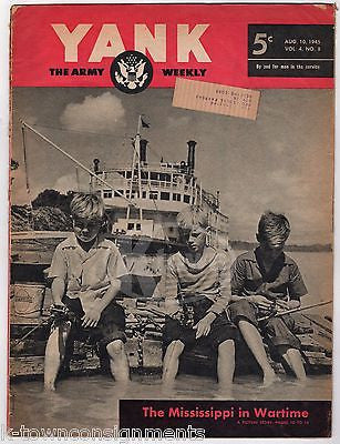 ANDREA KING PIN-UP MANILA RAILROAD WARTIME MISSISSIPPI RIVER YANK MAGAZINE 1945 - K-townConsignments