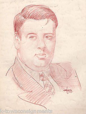 GREAT LAKES EXPOSITION OHIO ARTIST SIGNED HAND DRAWN SKETCH OF PROPAGANDA ARTIST - K-townConsignments