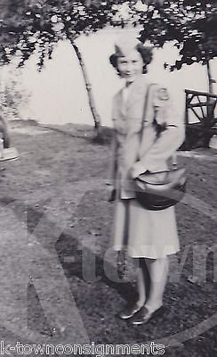 WAC MILITARY WOMAN IN AND OUT OF UNIFORM VINTAGE WWII HOMEFRONT SNAPSHOT PHOTOS - K-townConsignments
