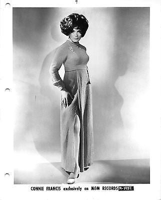 CONNIE FRANCIS POP MUSIC SINGER ORIGINAL VINTAGE MGM RECORDS PROMO PHOTO - K-townConsignments