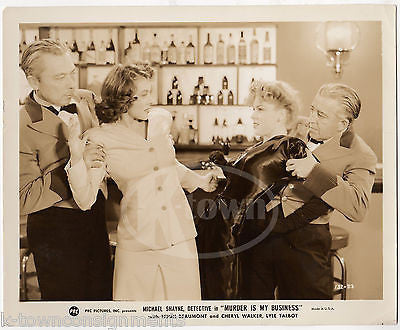 MICHAEL SHAYNE MURDER IS MY BUSINESS DETECTIVE ACTORS VINTAGE MOVIE STILL PHOTO - K-townConsignments