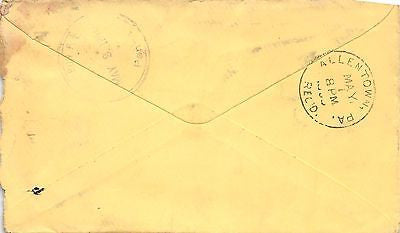 WILLIAM DEISHER KUTZTOWN PENNSYLVANIA ANTIQUE AUTOGRAPH SIGNED LETTER MAIL COVER - K-townConsignments