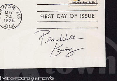 PEE WEE KING COUNTRY MUSIC AUTOGRAPH SIGNED JIMMIE RODGERS MAIL COVER 1978 - K-townConsignments