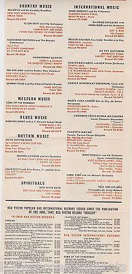 COUNT BASIE TOMMY DORSEY BERYL DAVIS VINTAGE RCA VICTOR ADVERTISING FLYER - K-townConsignments