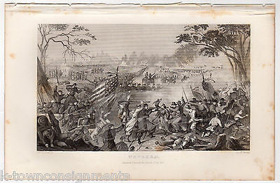 NEWBERN NORTH CAROLINA CIVIL WAR BATTLE ANTIQUE GRAPHIC ENGRAVING PRINT 1863 - K-townConsignments