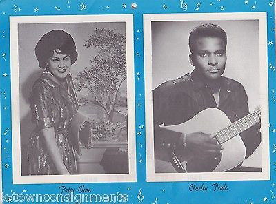 PATSY CLINE CHARLEY PRIDE COUNTRY MUSIC STARS VINTAGE PHOTO CALENDAR 1969 - K-townConsignments