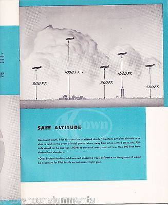 AIRWAYS FLYING FOR MILITARY PILOTS VINTAGE WWII GRAPHIC ILLUSTRATED GUIDE BOOK - K-townConsignments