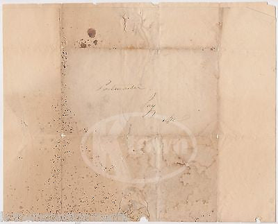 MAINE POST OFFICE POSTMASTER ANTIQUE INTERNAL REGISTERING CLERK DOCUMENT 1824 - K-townConsignments