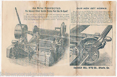 DELOUCH MILL FEEDER AGRICULTURAL INVENTION ANTIQUE GRAPHIC ADVERTISING LETTER - K-townConsignments
