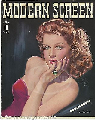 ANN SHERIDAN MOVIE ACTRESS VINTAGE EARL CHRISTY GRAPHIC ART MAGAZINE COVER 1936 - K-townConsignments