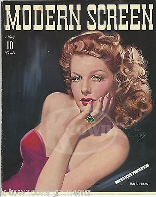 ANN SHERIDAN MOVIE ACTRESS VINTAGE EARL CHRISTY GRAPHIC ART MAGAZINE COVER 1936 - K-townConsignments
