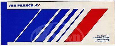 AIR FRANCE PITRE FLIGHT CHARGES VINTAGE GRAPHIC ADVERTISING FLIGHT TICKET STUB - K-townConsignments