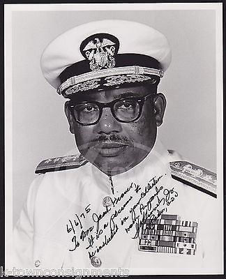 SAMUEL GRAVELY 1st AFRICAN AMERICAN US NAVY ADMIRAL AUTOGRAPH SIGNED PHOTO PRINT - K-townConsignments