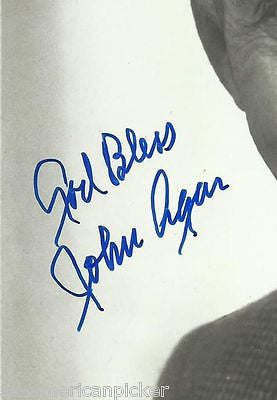 JOHN AGAR SANDS OF IWO JIMA MOVIE ACTOR VINTAGE AUTOGRAPH SIGNED PROMO PHOTO - K-townConsignments
