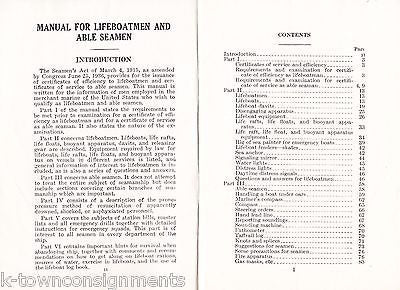 LIFEBOATMEN & ABLE SEAMEN CG175 VINTAGE ILLUSTRATED WWII SOLDIER'S GUIDE BOOK - K-townConsignments