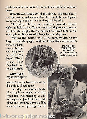 FRANK BUCK CAPTURING WILD ELEPHANTS OLD AFRICAN BIG GAME HUNTING BOOK 1934 - K-townConsignments