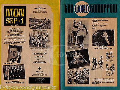 NEW YORK STATE FAIR SYRACUSE VICTOR BORGE FLIGHT JET PACK SCHEDULE PROGRAM 1969 - K-townConsignments