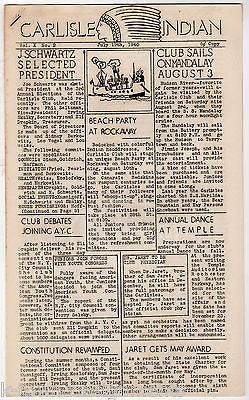 ROCKAWAY BEACH SAM JARET & MORE VINTAGE BROOKLYN NY CARLISLE INDIAN NEWSLETTER ( - K-townConsignments