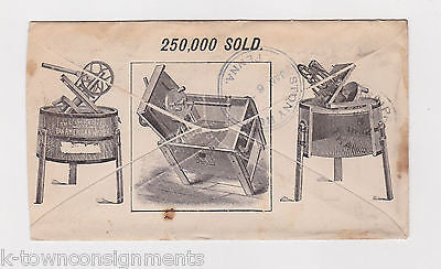 WESTERN WASHERS EARLY WASHING MACHINE ANTIQUE ADVERTISING STAMPED MAIL COVER - K-townConsignments