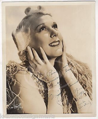 MARJORIE GAINSWORTH HOLLYWOOD ACTRESS OPERA SINGER AUTOGRAPH SIGNED PROMO PHOTO - K-townConsignments