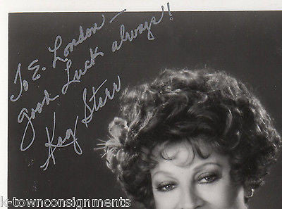 KAY STARR WHEEL OF FORTUNE SONG JAZZ SINGER AUTOGRAPH SIGNED STUDIO PROMO PHOTO - K-townConsignments