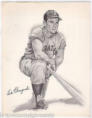 TED KLUSZEWSKI CINCINNATI  MLB BASEBALL VINTAGE GRAPHIC ART POSTER PRINT 1958 - K-townConsignments