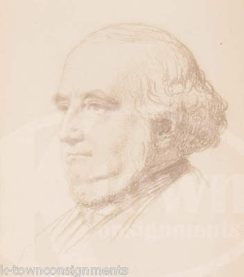 LORD HOUGHTON BRITISH POLITICIAN LONDON ANTIQUE LEHMANN ARTISTIC CABINET PHOTO - K-townConsignments