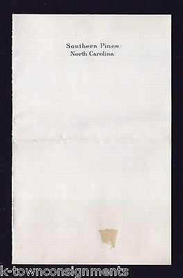 JAMES BOYD SOUTHERN PINES NC NOVELIST ORIGINAL VINTAGE AUTOGRAPH SIGNATURE - K-townConsignments