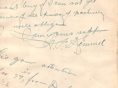 NS ANDREWS DAIRY CREAMERY DUBUQUE IOWA ANTIQUE SIGNED FARM ADVERTISING LETTER - K-townConsignments