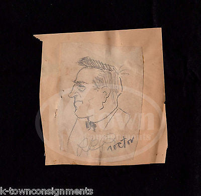 PENNSYLVANIA RAILROAD ACCIDENT CLERK D.D. PROCTOR ORIGINAL JACK BRYAN ART SKETCH - K-townConsignments