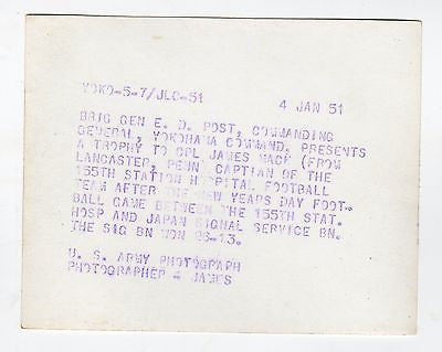 Yokohama Command Occupied Japan Cherry Blossom Bowl Football Game Program 1951 - K-townConsignments