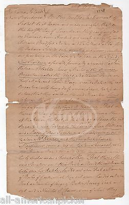 MARITIME LAW BRITISH CAPTURE AMERICAN SHIP CICERO IN PEACETIME SIGNED DOCUMENT - K-townConsignments