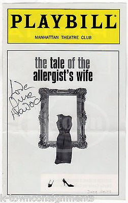 JUNE HAVOK THE ALLERGIST WIFE THEATRE STAGE ACTOR AUTOGRAPH SIGNED PLAYBILL PAGE - K-townConsignments