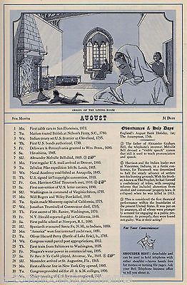 NEW JERSEY BELL TELEPHONE SYSTEMS VINTAGE GRAPHIC ADVERTISING TELEPHONE ALMANAC - K-townConsignments