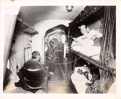 EASTERN AIRLINES CURTISS B20 SLEEPER CABIN VINTAGE 1930s ADVERTISING PROMO PHOTO - K-townConsignments