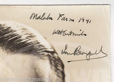 LOUIS BROMFIELD AUTHOR CONSERVATIONIST ANTIQUE FACSIMILE SIGNATURE PHOTOGRAPH - K-townConsignments