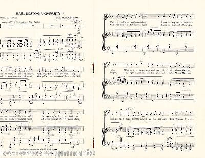 LEMUEL MURLIN MEMORIAL BOSTON UNIVERSITY MA ANTIQUE FOUNDER'S DAY PROGRAM 1936 - K-townConsignments