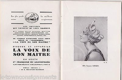 THAIS PARIS OPERA FRANCE ANTIQUE ART DECO ADVERTISING THEATRE PROGRAM 1930 - K-townConsignments