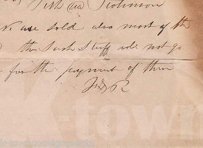 THOMAS W. SMITH AUGUSTA MAINE ANTIQUE AUTOGRAPH SIGNED LETTER POSTAL STAMP 1835 - K-townConsignments