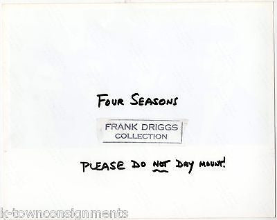 FRANKIE VALLI & THE FOUR SEASONS VINTAGE FRANK DRIGGS COLLECTION MUSIC PHOTO - K-townConsignments