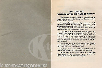 NEW ORLEANS CONDENSED HISTORY VINTAGE GRAY LINES SOUVENIR TRAVEL GUIDE BOOKLET - K-townConsignments