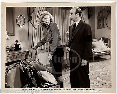 VEDA ANN BORG CHARLES ARNT DANGEROUS INTRUDER ACTORS VINTAGE MOVIE STILL PHOTO - K-townConsignments