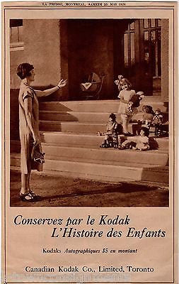 KODAK CAMERAS PHOTOGRAPHY LITTLE GIRLS DOLLS ANTIQUE ADVERTISING POSTER PRINT - K-townConsignments