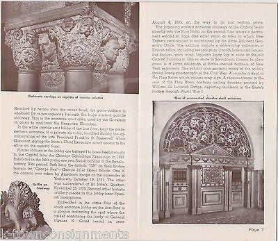 ALBANY NEW YORK STATE CAPITOL THOMAS DEWEY VINTAGE SOUVENIR TRAVEL BROCHURE - K-townConsignments