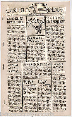 SID GOLDRICH JOW SCHWARTZ & MORE VINTAGE BROOKLYN NY CARLISLE INDIAN NEWSLETTER - K-townConsignments